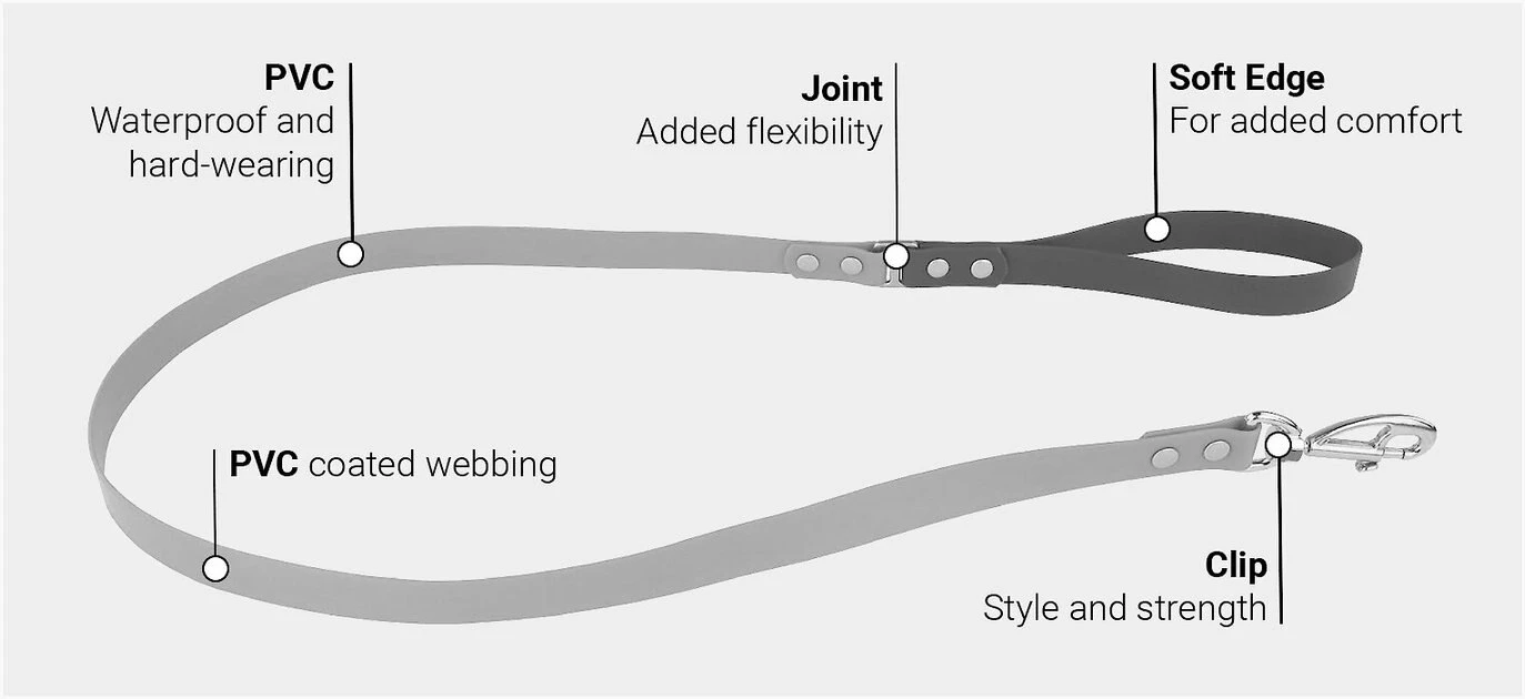 Red Dingo Vivid PVC Dog Leash 4 Red Dingo Vivid PVC Dog Leash - Image 2