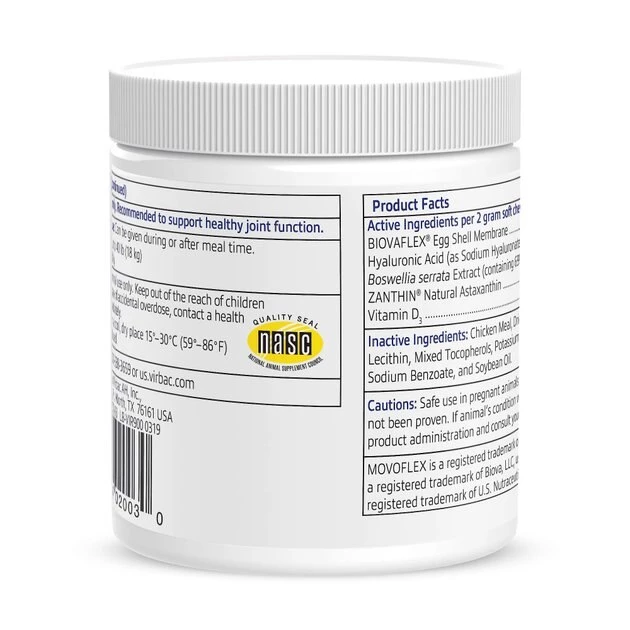 Virbac MOVOFLEX Soft Chews Joint Supplement for Small Breed Dogs 4 Virbac MOVOFLEX Soft Chews Joint Supplement for Small Breed Dogs - Image 2