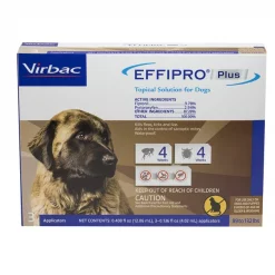 Virbac EFFIPRO Flea & Tick Spot Treatment for Dogs, 89-132 lbs