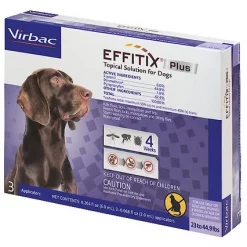 Virbac EFFITIX Flea & Tick Spot Treatment for Dogs, 23-44.9 lbs