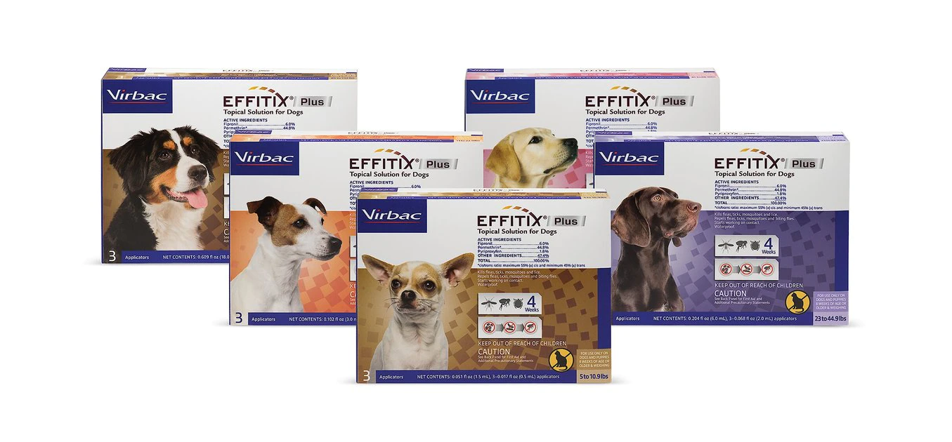 Virbac EFFITIX Flea & Tick Spot Treatment for Dogs, 45-88.9 lbs 6 Virbac EFFITIX Flea & Tick Spot Treatment for Dogs, 45-88.9 lbs - Image 4