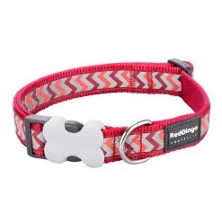 Red Dingo Ziggy Nylon Reflective Dog Collar -Red Dingo Sales Store 137571 PT2. SY630 V1627685291
