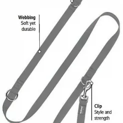 Red Dingo Classic Multi Purpose Nylon Hands-Free Running Dog Leash -Red Dingo Sales Store 138589 PT2. SY630 V1515686159