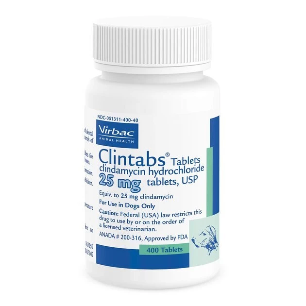 Clintabs (Clindamycin HCl) Tablets for Dogs 3 Clintabs (Clindamycin HCl) Tablets for Dogs