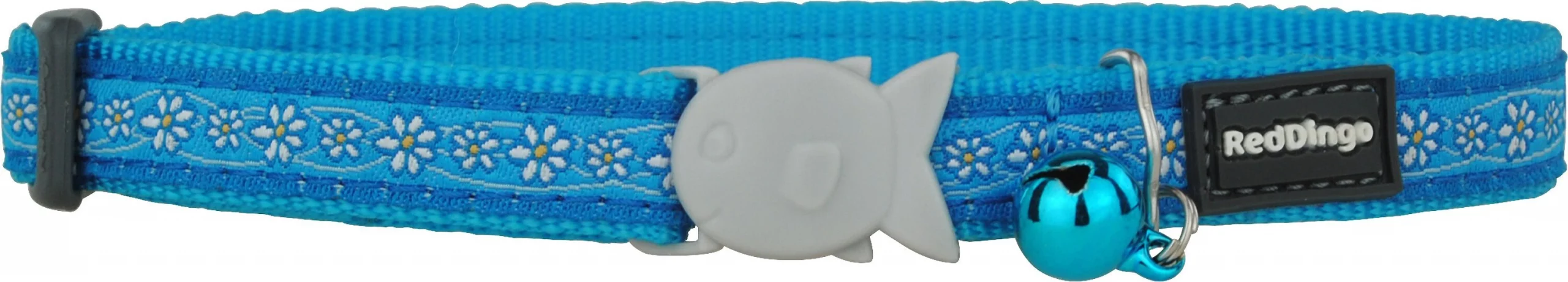 Red Dingo Daisy Chain Nylon Breakaway Cat Collar with Bell 3 Red Dingo Daisy Chain Nylon Breakaway Cat Collar with Bell