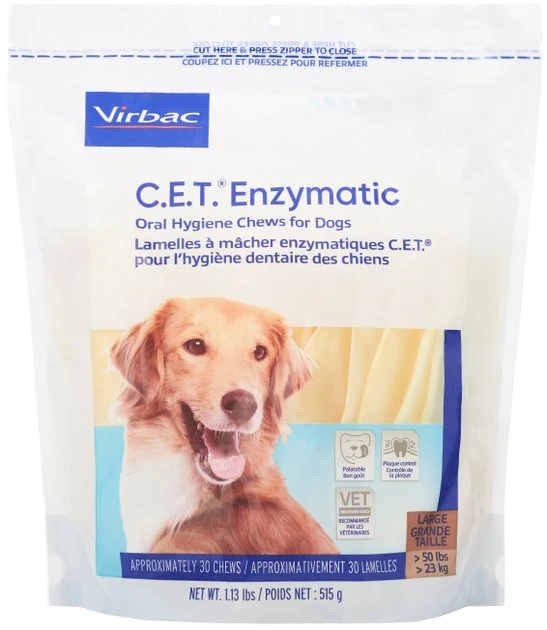 Virbac C.E.T. Enzymatic Dental Chews for Large Dogs, over 50 lbs 3 Virbac C.E.T. Enzymatic Dental Chews for Large Dogs, over 50 lbs