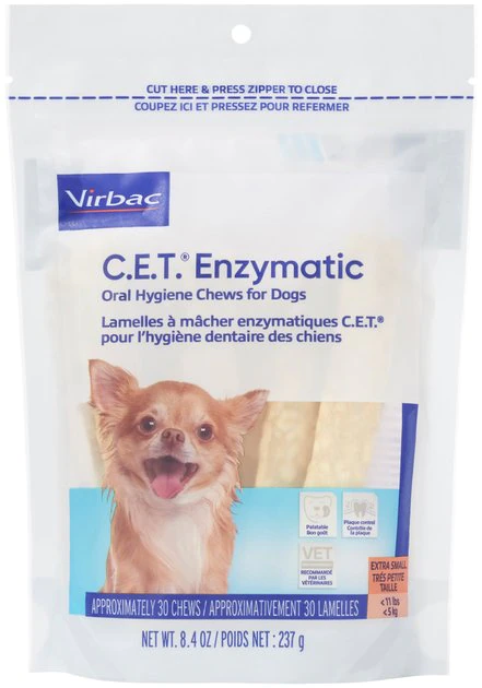 Virbac C.E.T. Enzymatic Dental Chews for X-Small Dogs, under 11 lbs 3 Virbac C.E.T. Enzymatic Dental Chews for X-Small Dogs, under 11 lbs