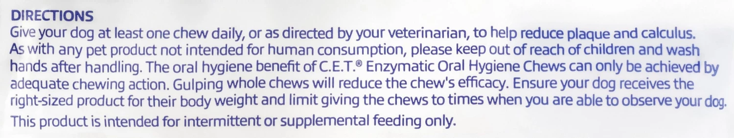 Virbac C.E.T. Enzymatic Dental Chews for X-Small Dogs, under 11 lbs 8 Virbac C.E.T. Enzymatic Dental Chews for X-Small Dogs, under 11 lbs - Image 6