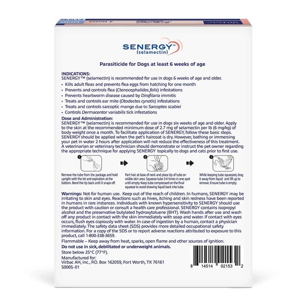 Senergy Topical Solution for Dogs, 5.1-10 lbs, (Lavender Box) 4 Senergy Topical Solution for Dogs, 5.1-10 lbs, (Lavender Box) - Image 2