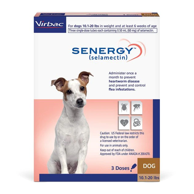 Senergy Topical Solution for Dogs, 10.1-20 lbs, (Brown Box) 3 Senergy Topical Solution for Dogs, 10.1-20 lbs, (Brown Box)