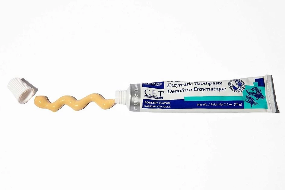 Virbac C.E.T. Enzymatic Dog & Cat Poultry Flavor Toothpaste, 70 gram & Virbac C.E.T. Pet Toothbrush, Color Varies 6 Virbac C.E.T. Enzymatic Dog & Cat Poultry Flavor Toothpaste, 70 gram & Virbac C.E.T. Pet Toothbrush, Color Varies - Image 4