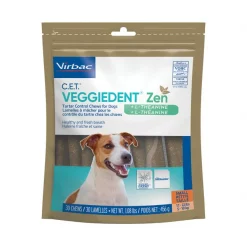 Virbac C.E.T. VeggieDent Zen Dental Chews for Small Dogs, 11-22 lbs