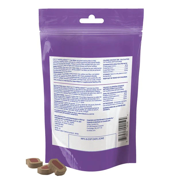 Virbac C.E.T. IntelliDent Cat Dental Treats 4 Virbac C.E.T. IntelliDent Cat Dental Treats - Image 2