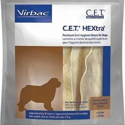Virbac C.E.T. HEXtra Dental Chews for X-Large Dogs, over 51 lbs
