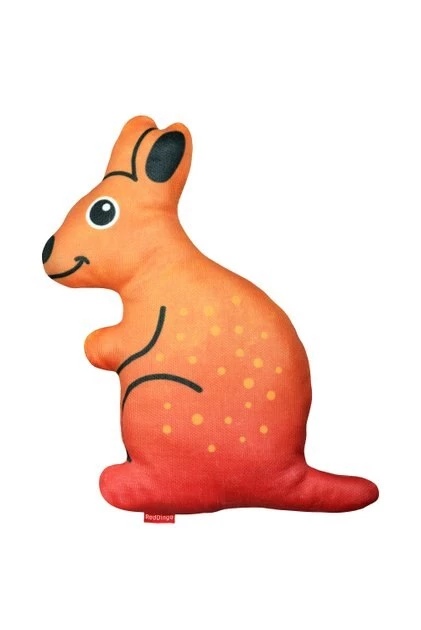 Red Dingo DURABLES Kath the Kangaroo Squeaky Soft Dog Toy 3 Red Dingo DURABLES Kath the Kangaroo Squeaky Soft Dog Toy