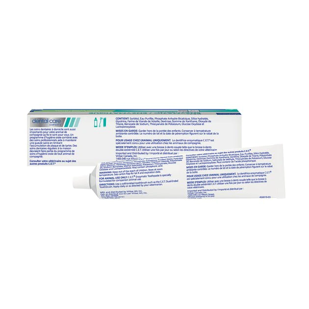 Virbac C.E.T. Enzymatic Vanilla Mint Flavored Dog & Cat Toothpaste 4 Virbac C.E.T. Enzymatic Vanilla Mint Flavored Dog & Cat Toothpaste - Image 2