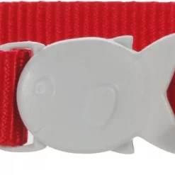 Red Dingo Classic Nylon Breakaway Cat Collar with Bell