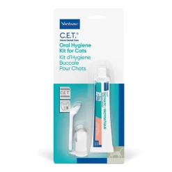 Virbac C.E.T. Enzymatic Oral Hygiene Seafood Flavor Cat Dental Kit