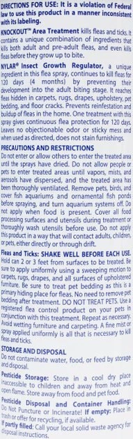 Virbac Knockout Area Treatment Spray 6 Virbac Knockout Area Treatment Spray - Image 4