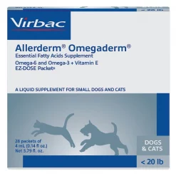 Virbac Allerderm Omegaderm Liquid Skin & Coat Supplement for Cats & Dogs