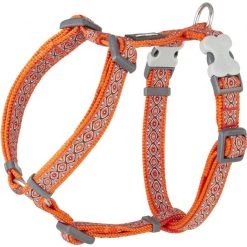 Red Dingo Designer Snake Eyes Nylon Back Clip Dog Harness