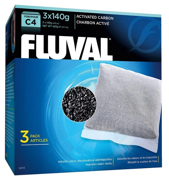 Fluval C4 Activated Carbon Filter Media 3 Fluval C4 Activated Carbon Filter Media