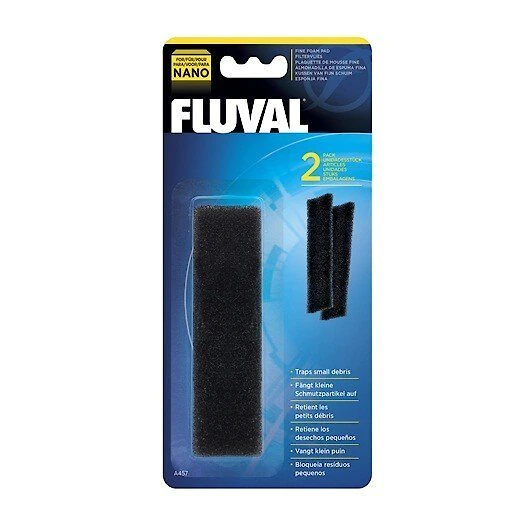 Fluval Nano Fine Foam Pad Filter Media 3 Fluval Nano Fine Foam Pad Filter Media
